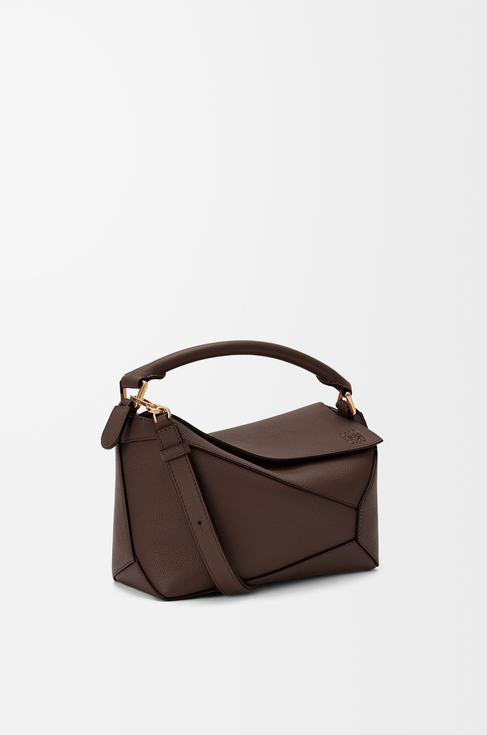 Small Puzzle Edge bag in soft grained calfskin - 2
