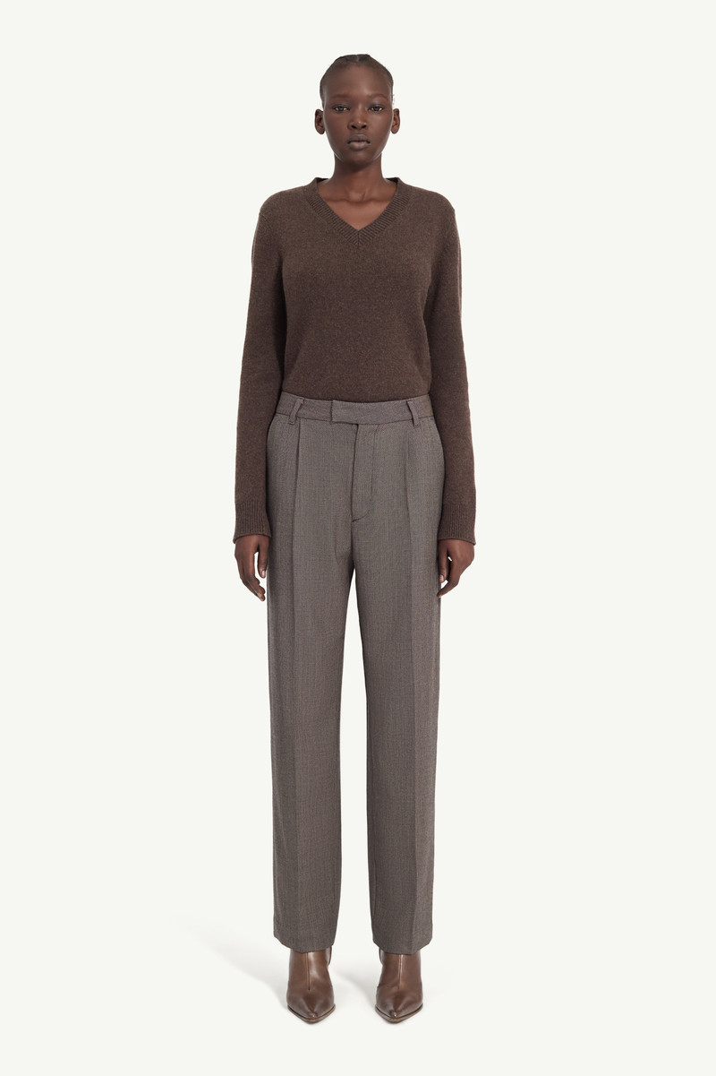 MM6 Maison Margiela Light tweed tailored trousers outlook