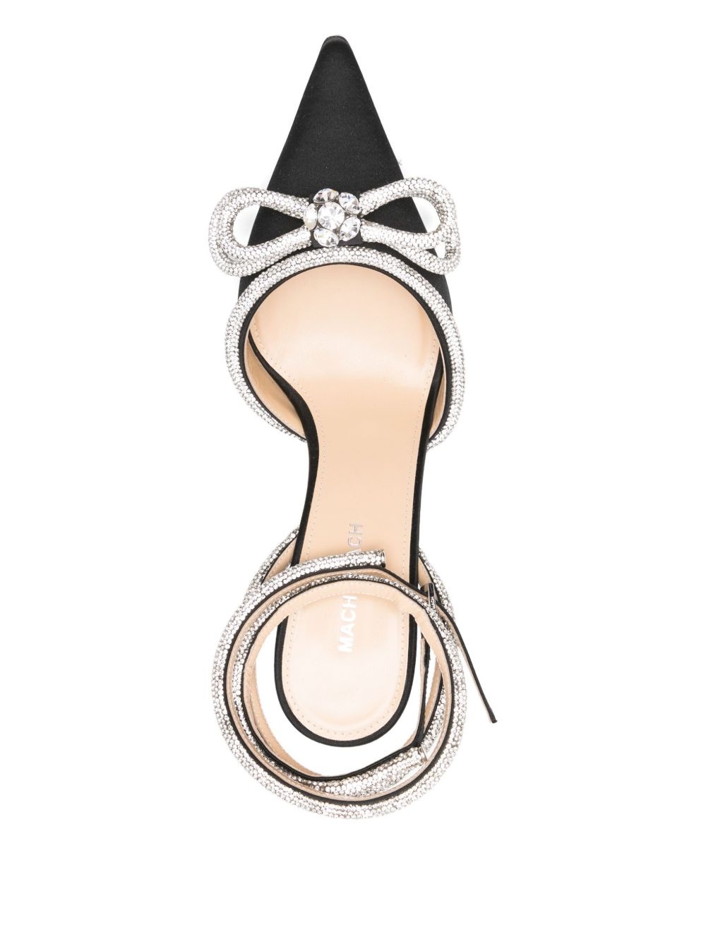 100mm crystal-embellished pumps - 4