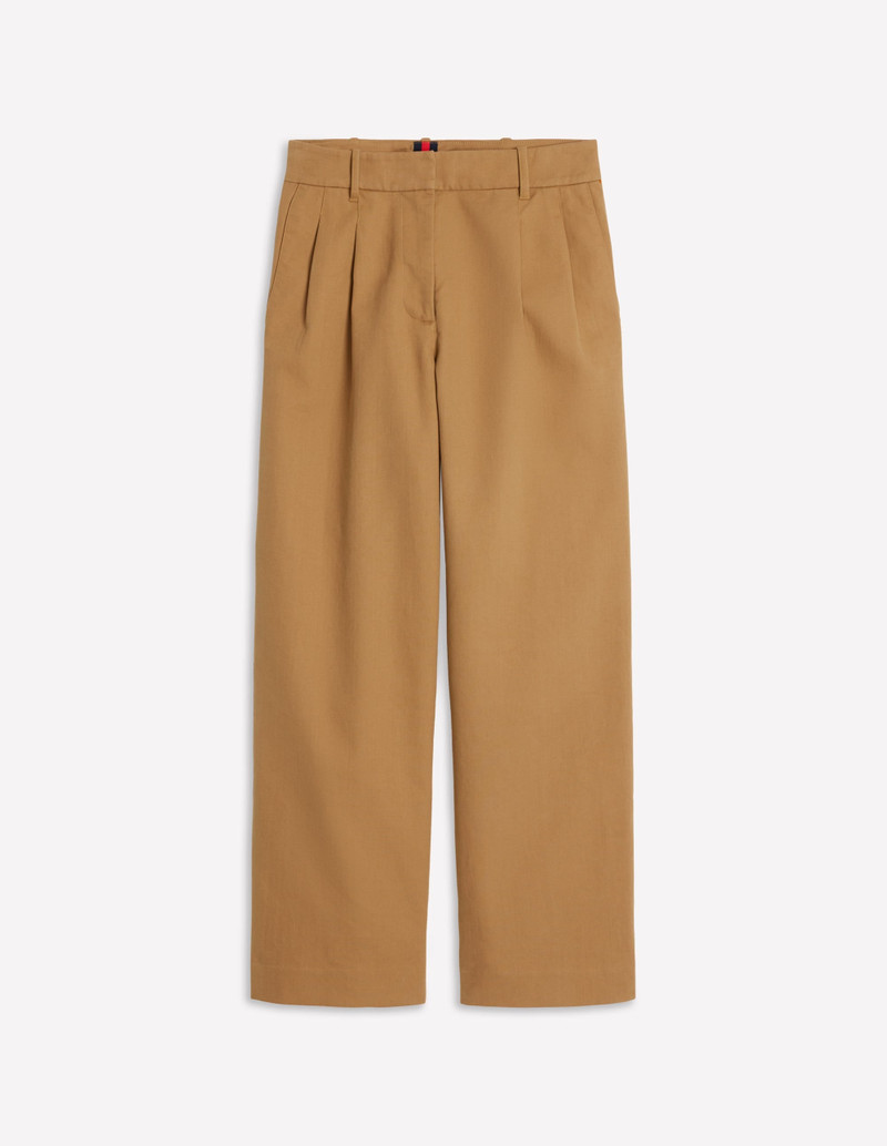 Bloomsbury Cotton Pants-Camel 1