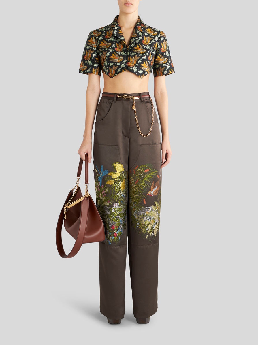 CROPPED JACQUARD SHIRT - 4