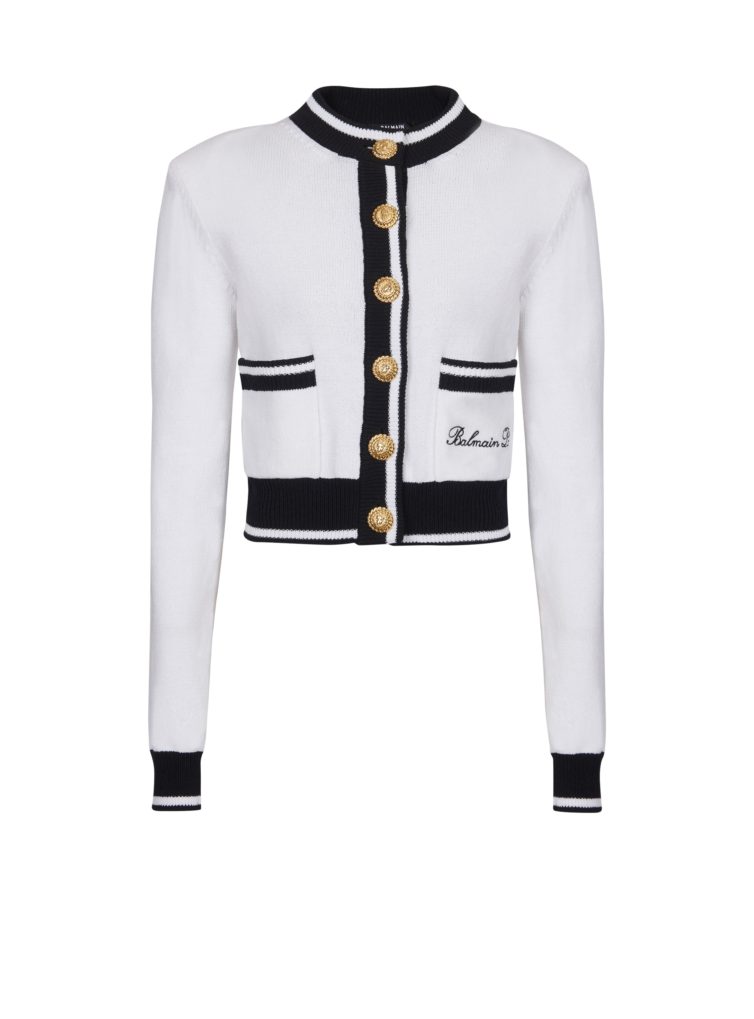 Balmain Signature knit cardigan - 1