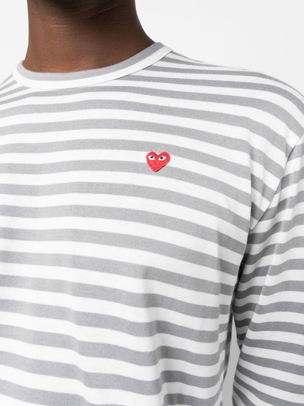 striped long-sleeved T-shirt - 5