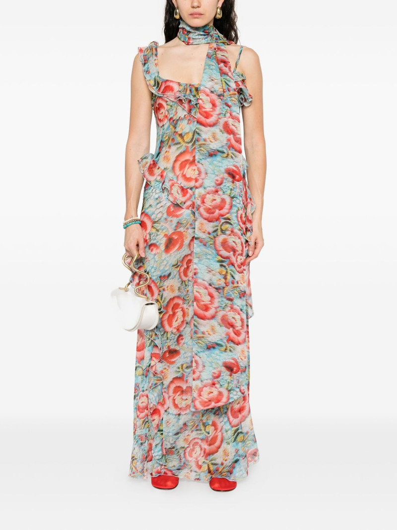 SIEDRÉS floral-print ruffled dress outlook