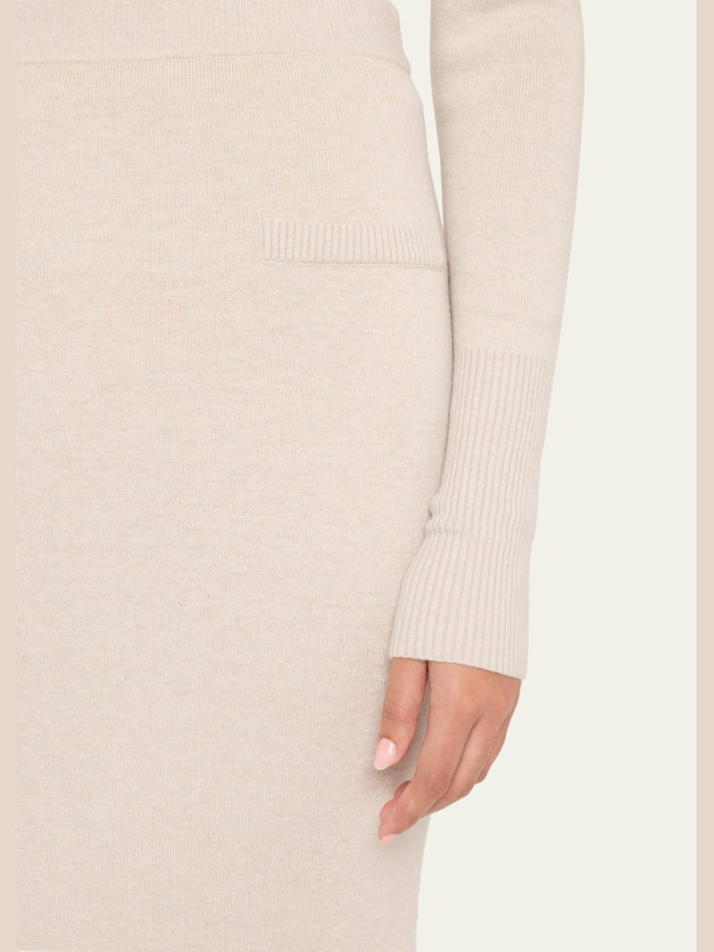 ANNA QUAN Gia Ribbed Midi Skirt outlook