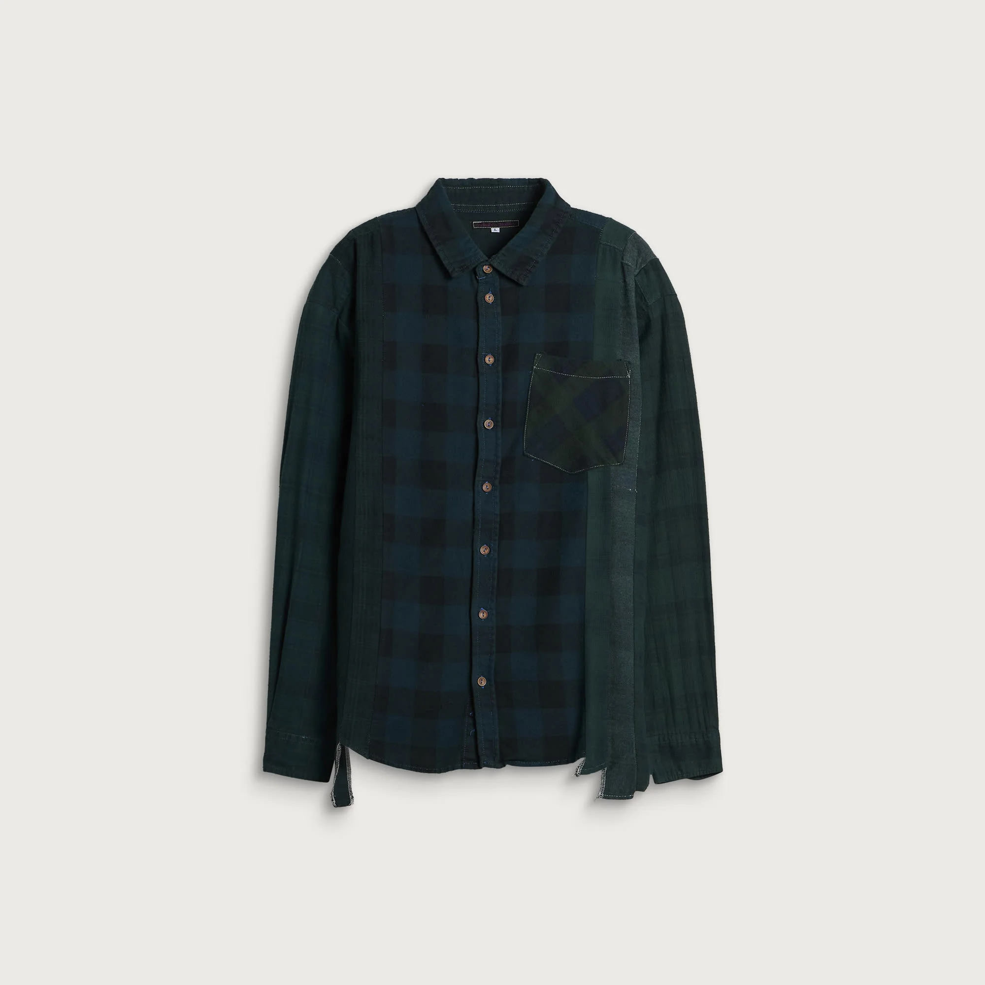 Needles 7 Cuts Overdyed Flannel Shirt - 1