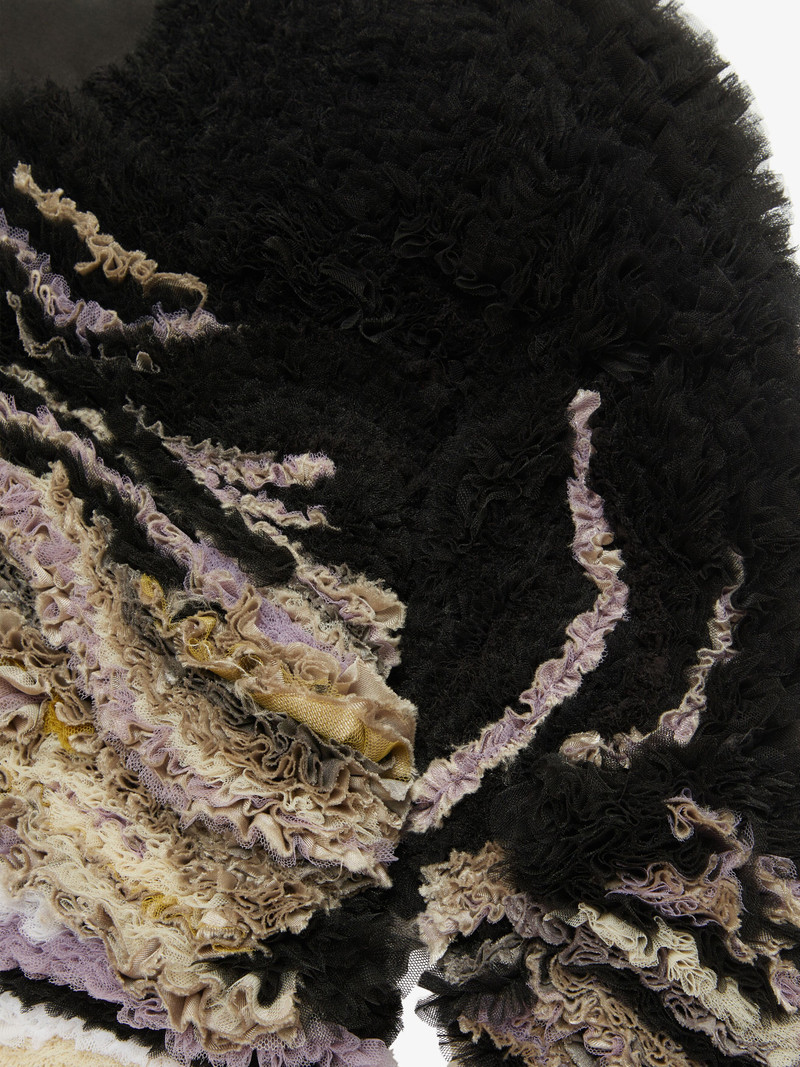 BOLERO IN EMBROIDERED TULLE WITH 3D EFFECT 5