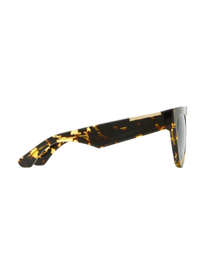 Burberry tortoiseshell-effect round-frame sunglasses outlook