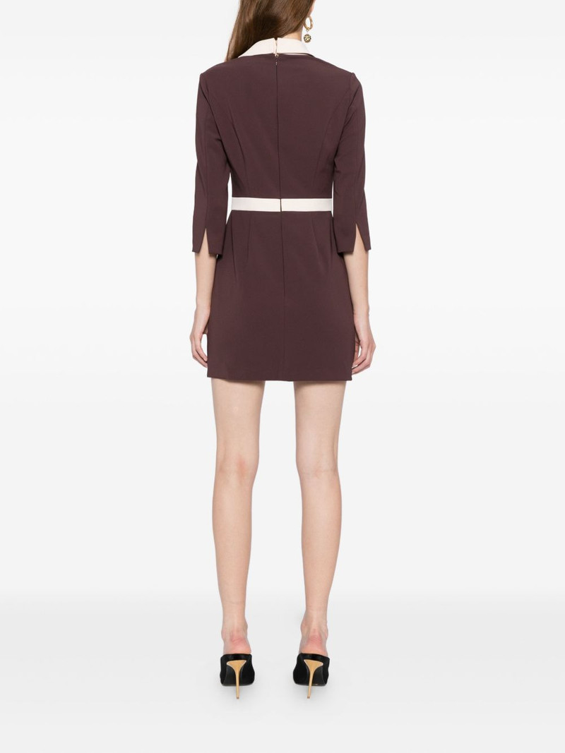 colour-block crepe dress 4