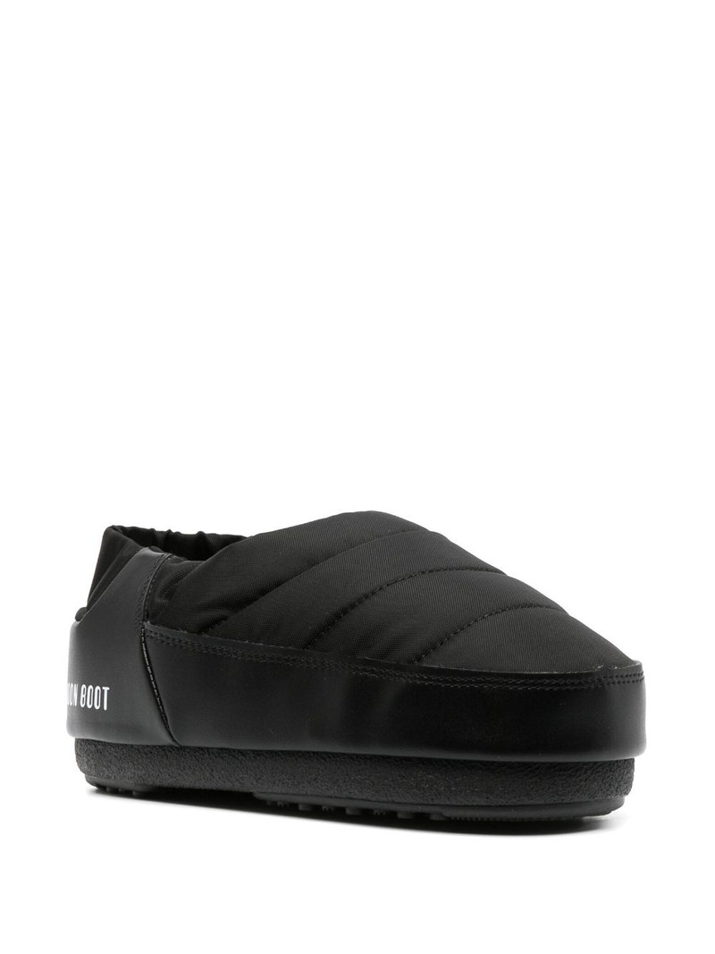 MOON BOOT elasticated band padded slippers outlook