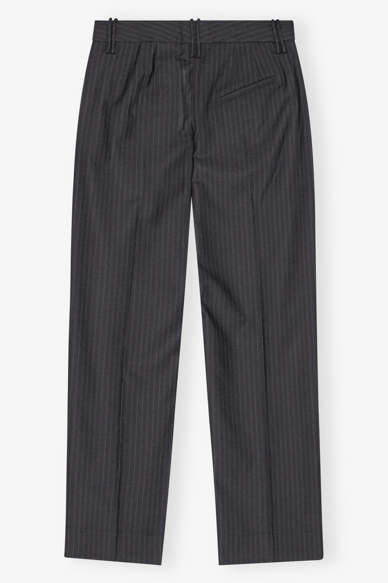 DARK GREY STRIPE SUITING PANTS 5