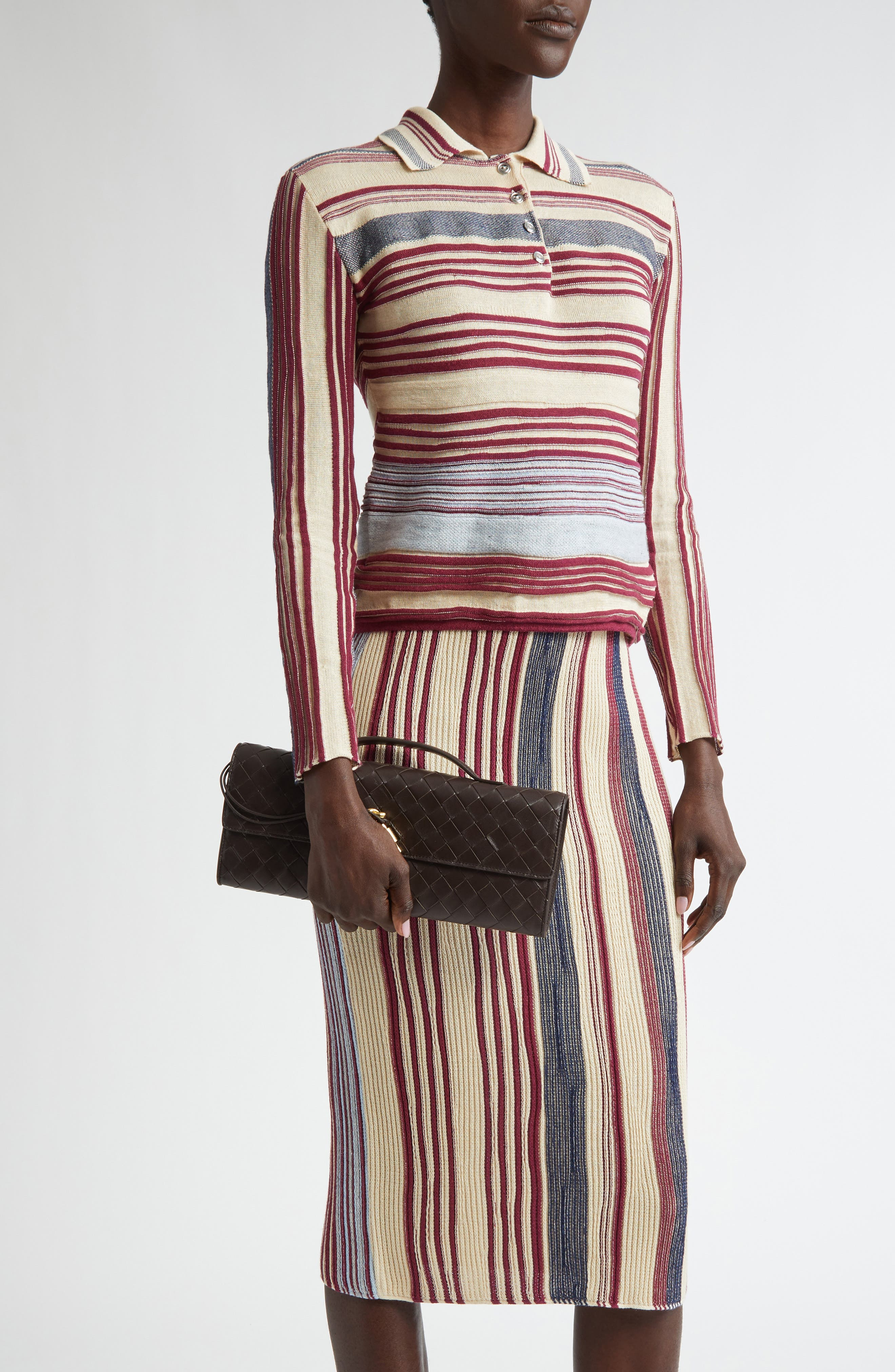 Long Andiamo Intrecciato Clutch Bag - 2