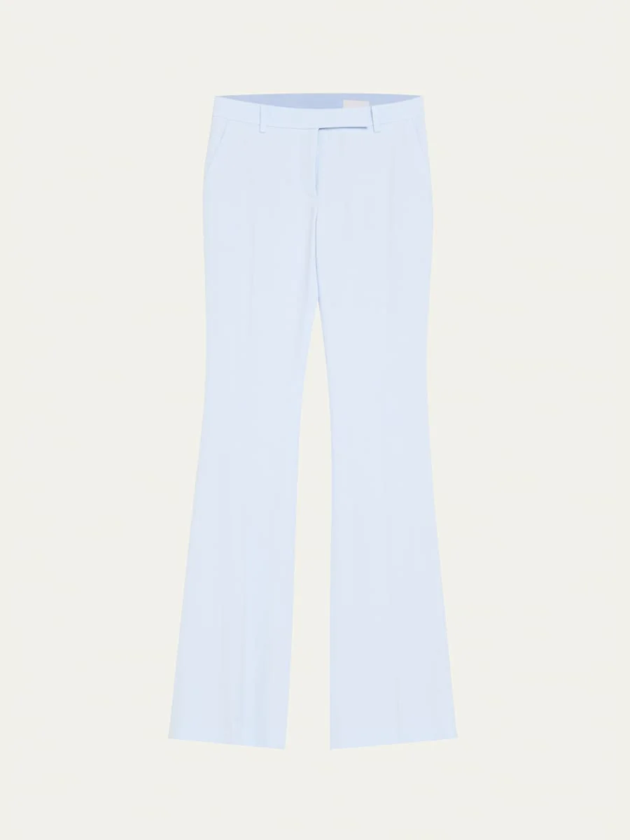 Bootcut Leaf Crepe Pants - 1