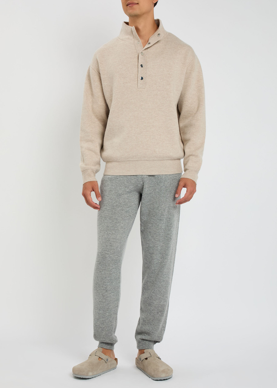 Allude Tapered-leg Wool-blend Trousers - 4