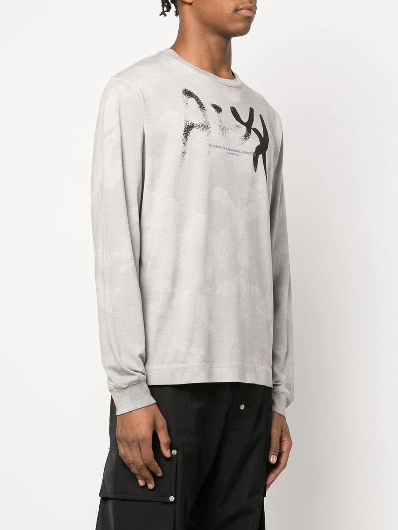 logo-print long-sleeved T-shirt 3