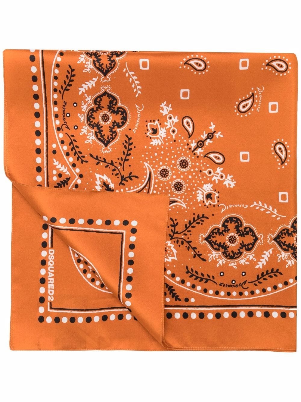 paisley-print bandana scarf - 1