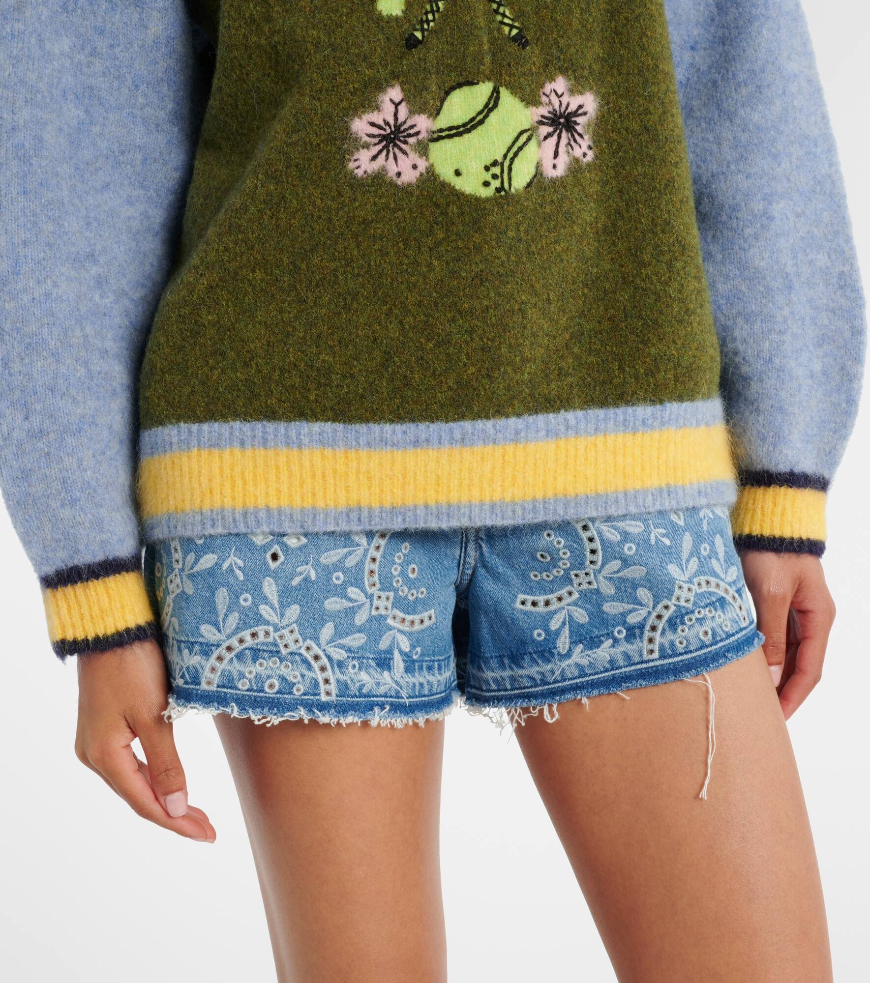 Anouk wool, alpaca, and mohair-blend sweater - 5