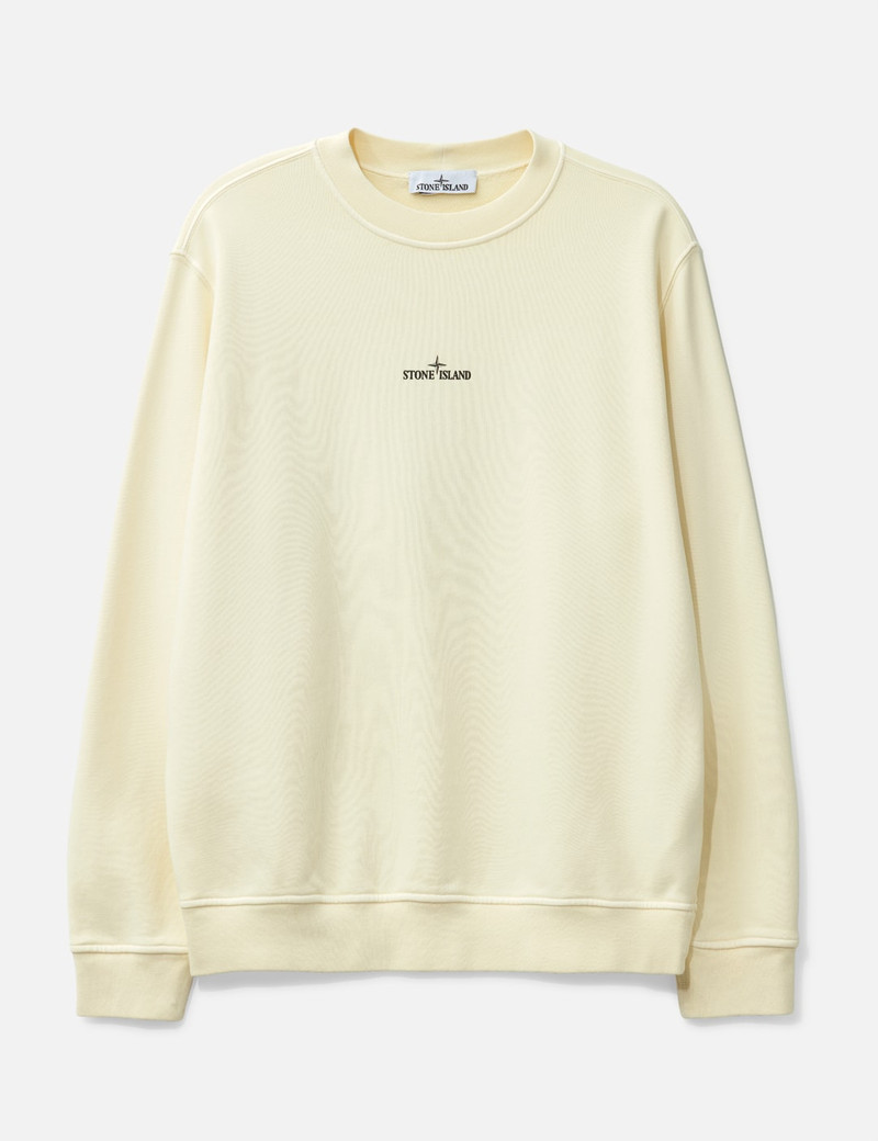 COTTON FLEECE 'INDUSTRIAL FOUR' PRINT SWEATSHIRT 1