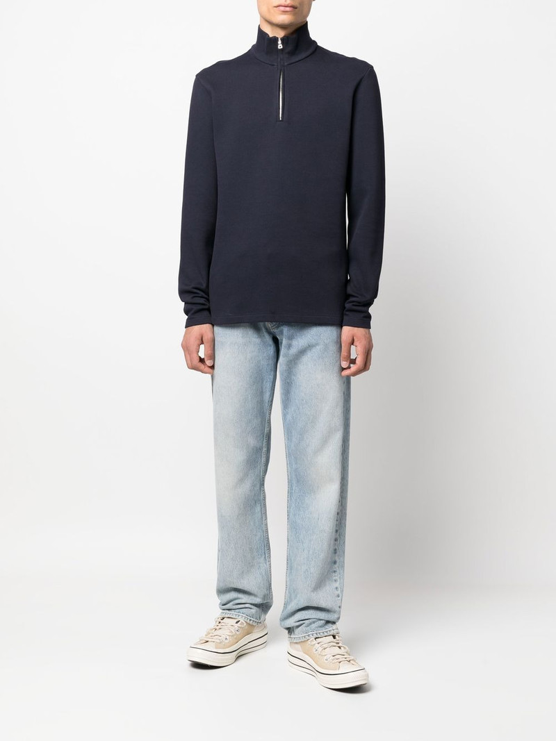 ORLEBAR BROWN zip-front funnel neck sweater outlook