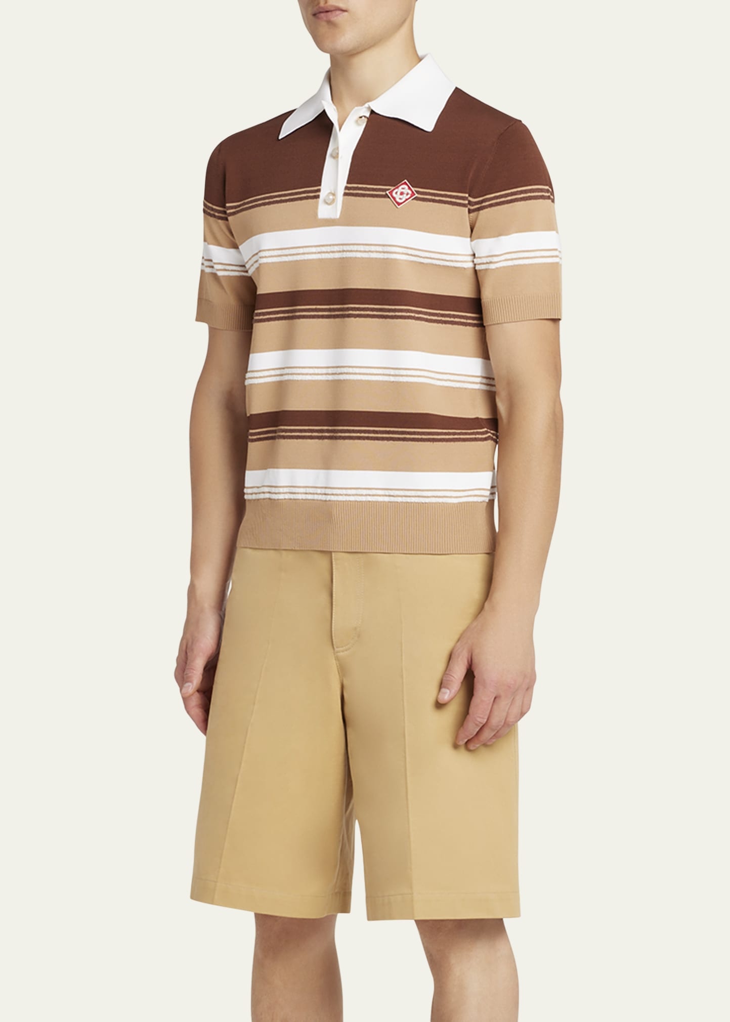Men's Striped Chicano Polo Shirt - 4