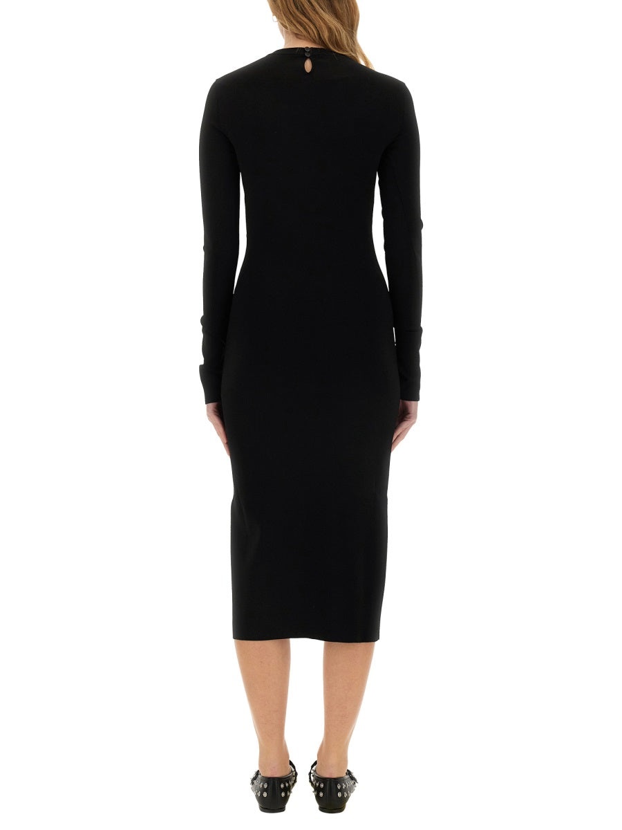 ワンピース STELLA MCCARTNEY MIDI DRESS WITH SLIT Stella McCartney Stella Mccartney Women Midi Dress With Slit