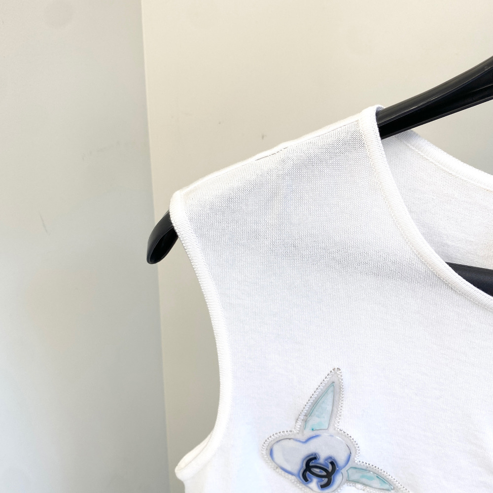 Chanel CC Patch Cotton Sleeveless - 2