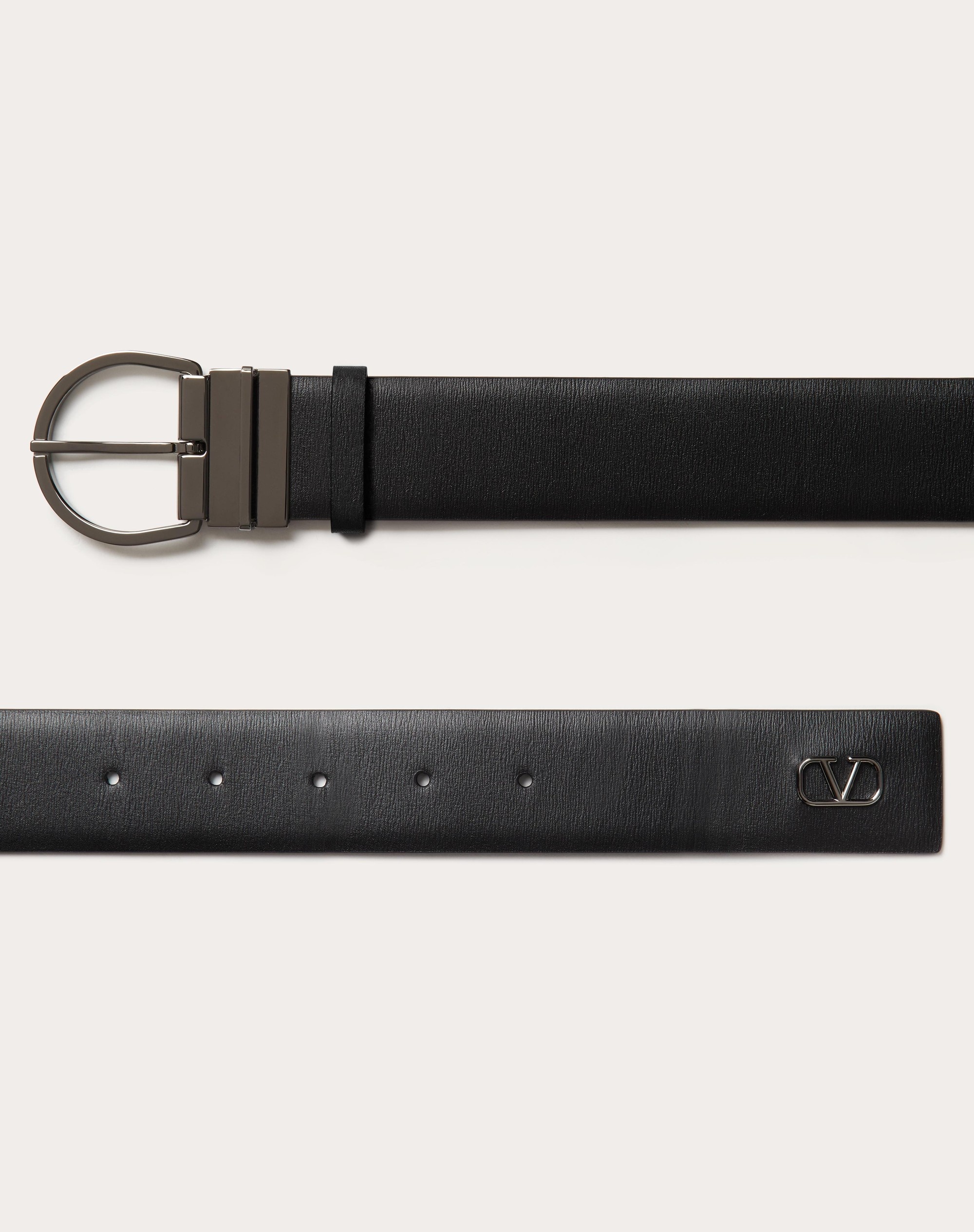 MINI VLOGO SIGNATURE CALFSKIN BELT 33MM / 1.3 IN. - 3