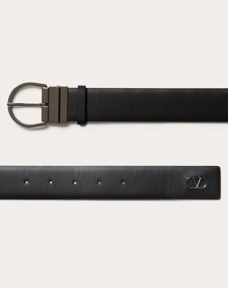 MINI VLOGO SIGNATURE CALFSKIN BELT 33MM / 1.3 IN. 3