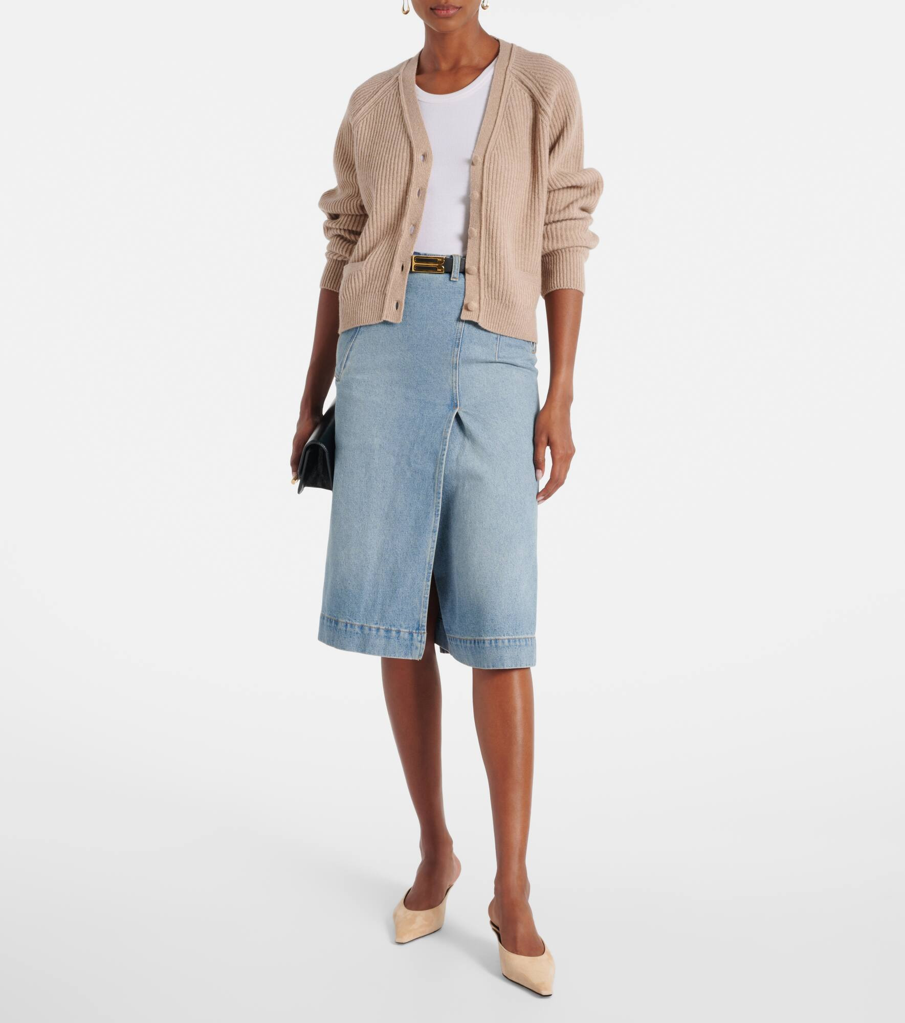 Ribbed-knit wool and cashmere cardigan - 2