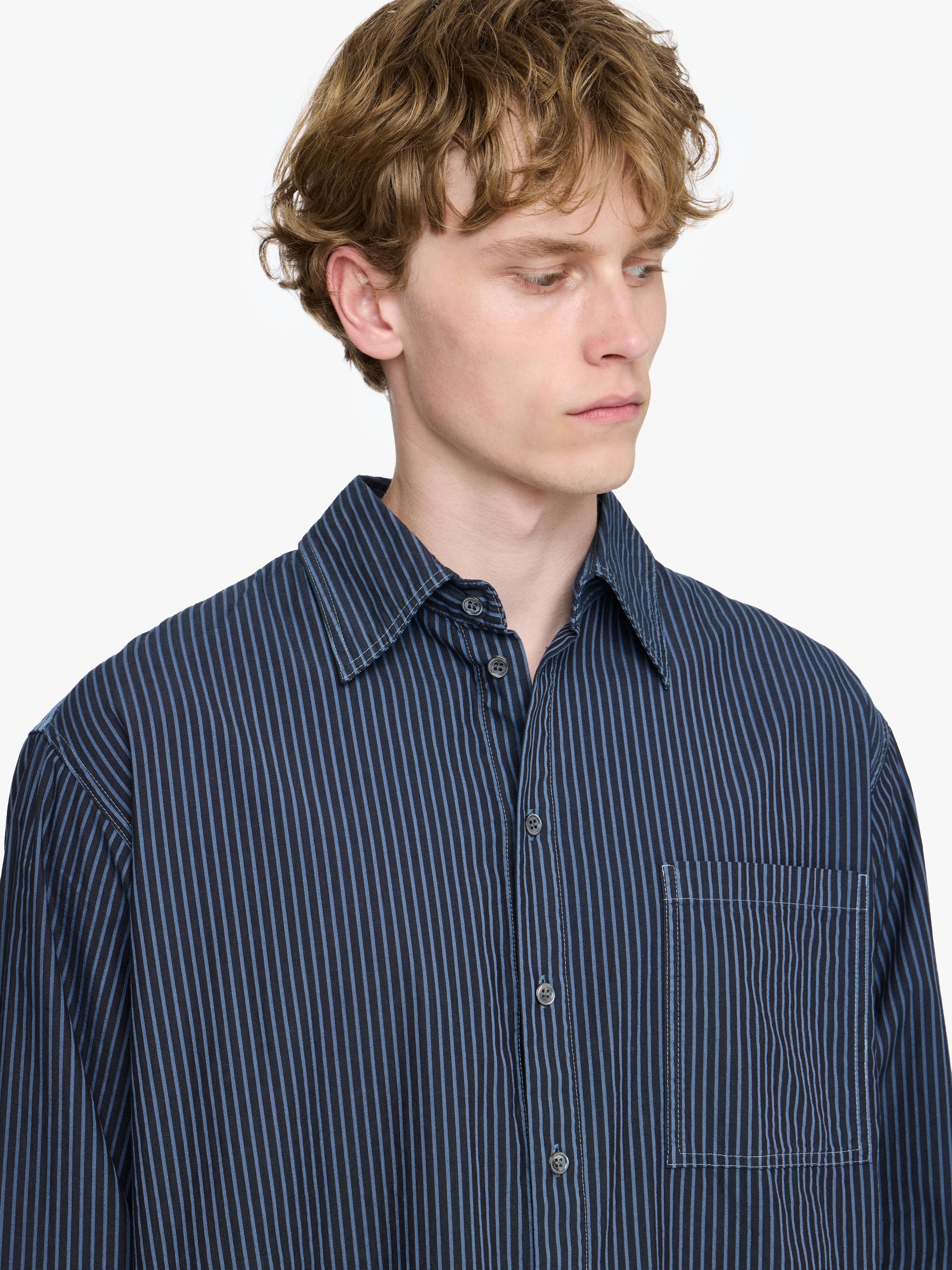 PATCHWORK STRIPED SHIRT - 5