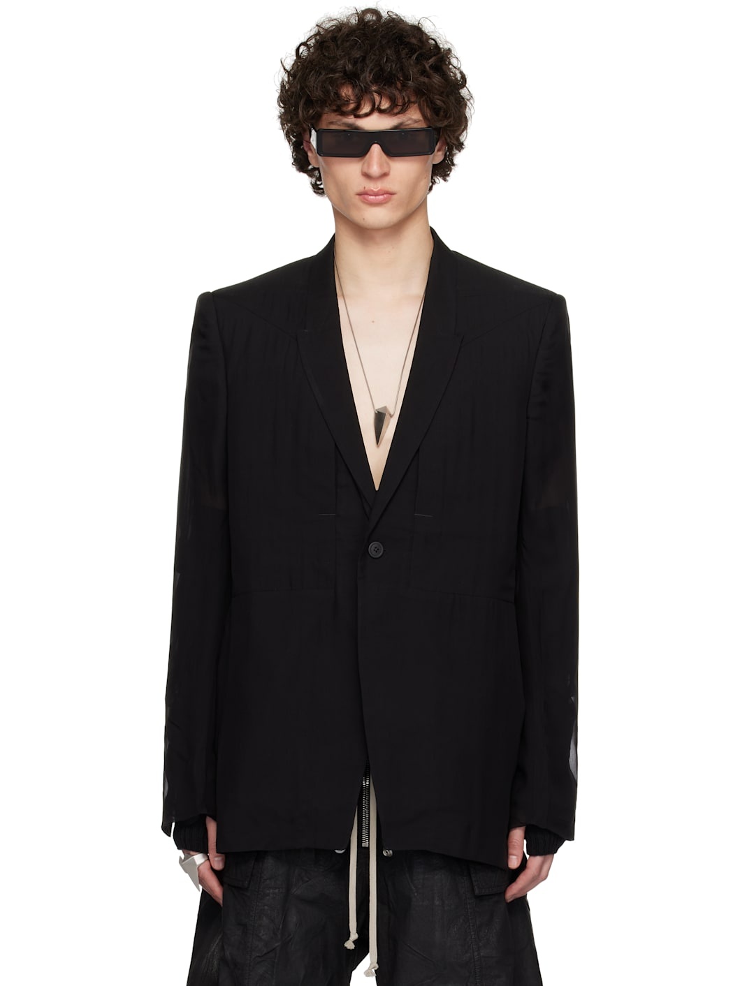 Black Hollywood Fogpocket Soft Soft Blazer - 1