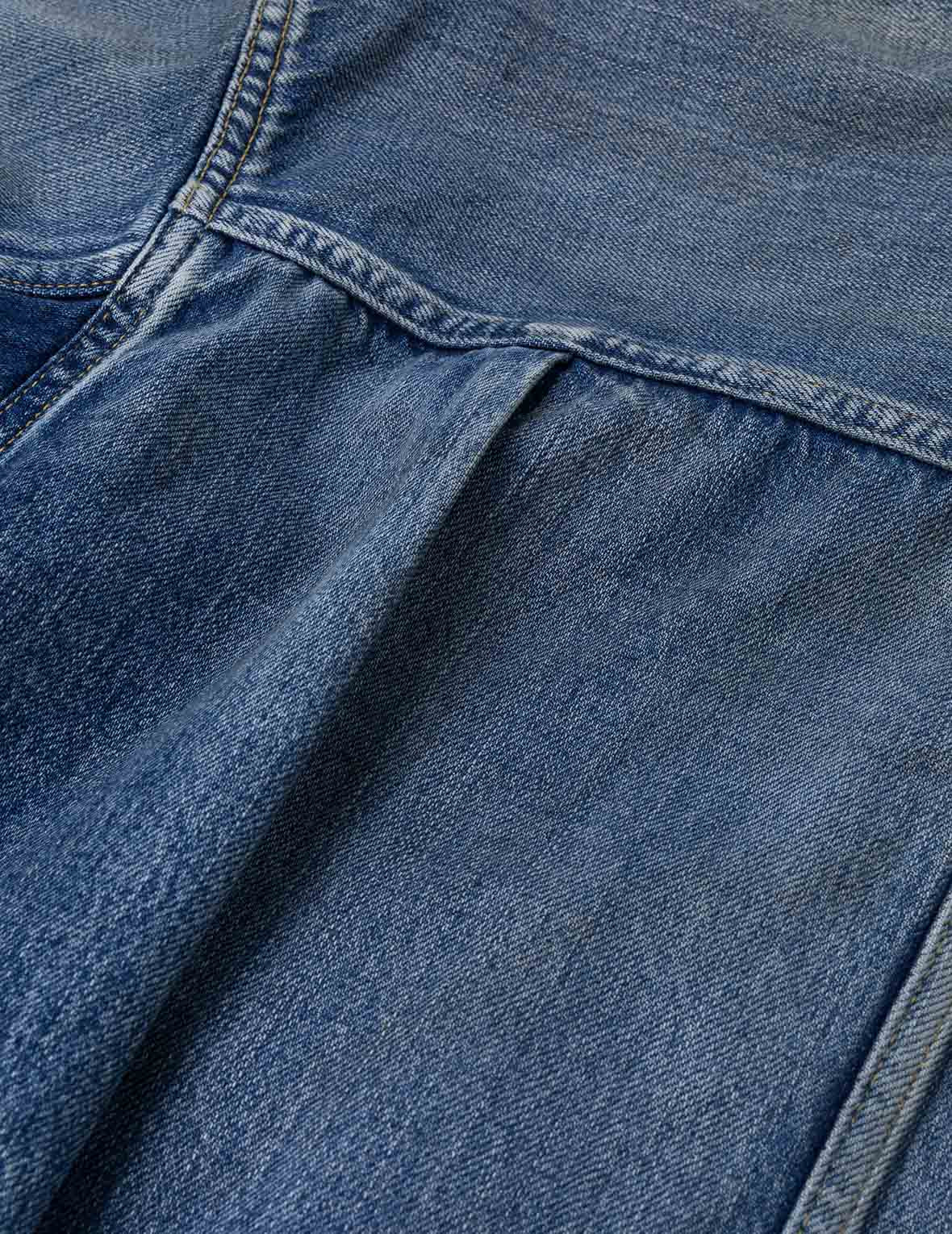 Seagull Print Regular Fit Denim Trucker Jacket - 12
