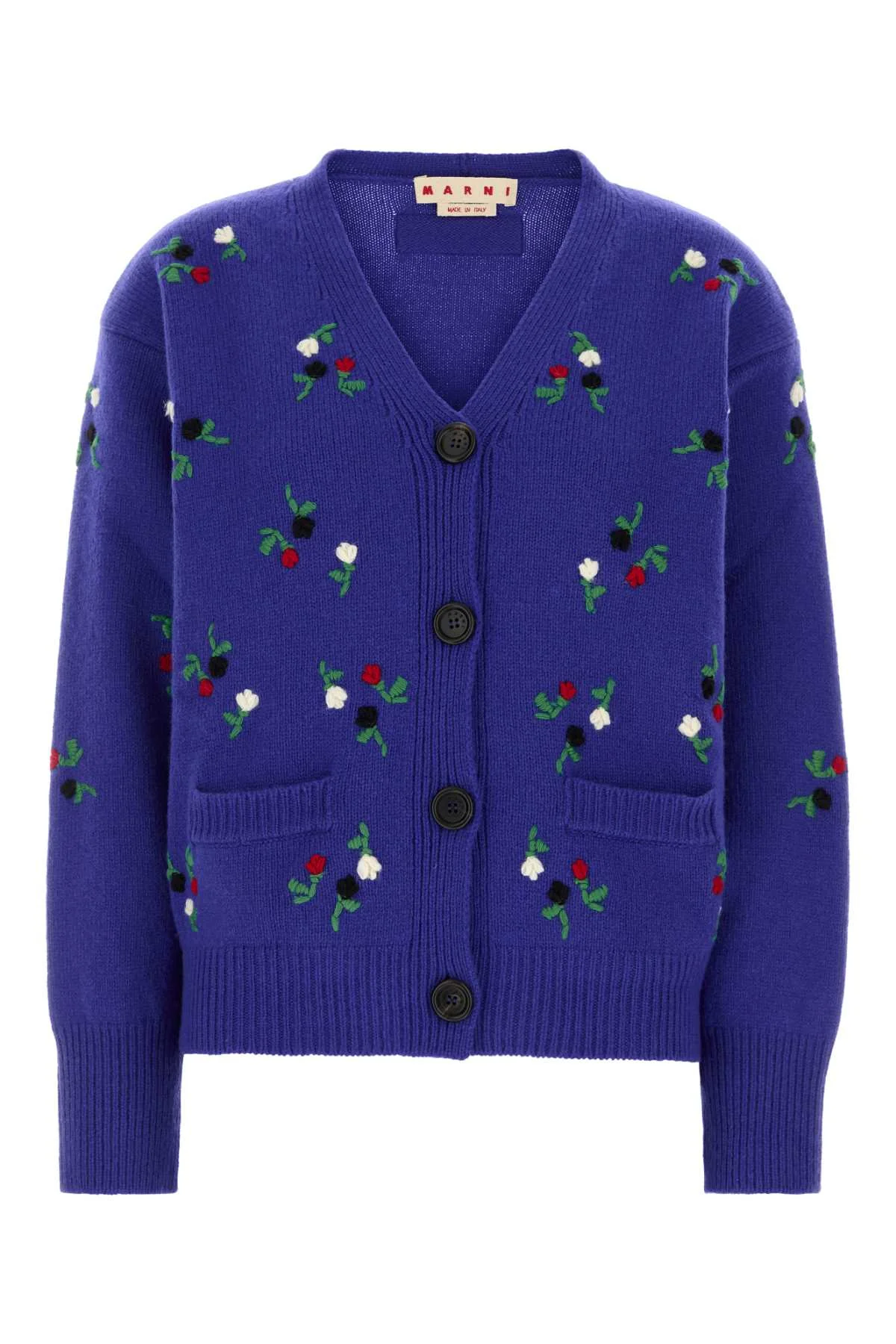 Marni Women Blue Wool Blend Cardigan - 1