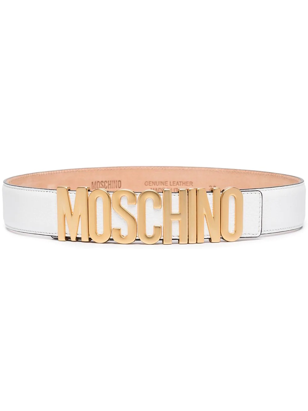 logo-embellished leather belt - 1