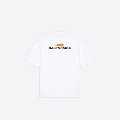 BALENCIAGA Men's Year Of The Tiger T-shirt Medium Fit in White outlook