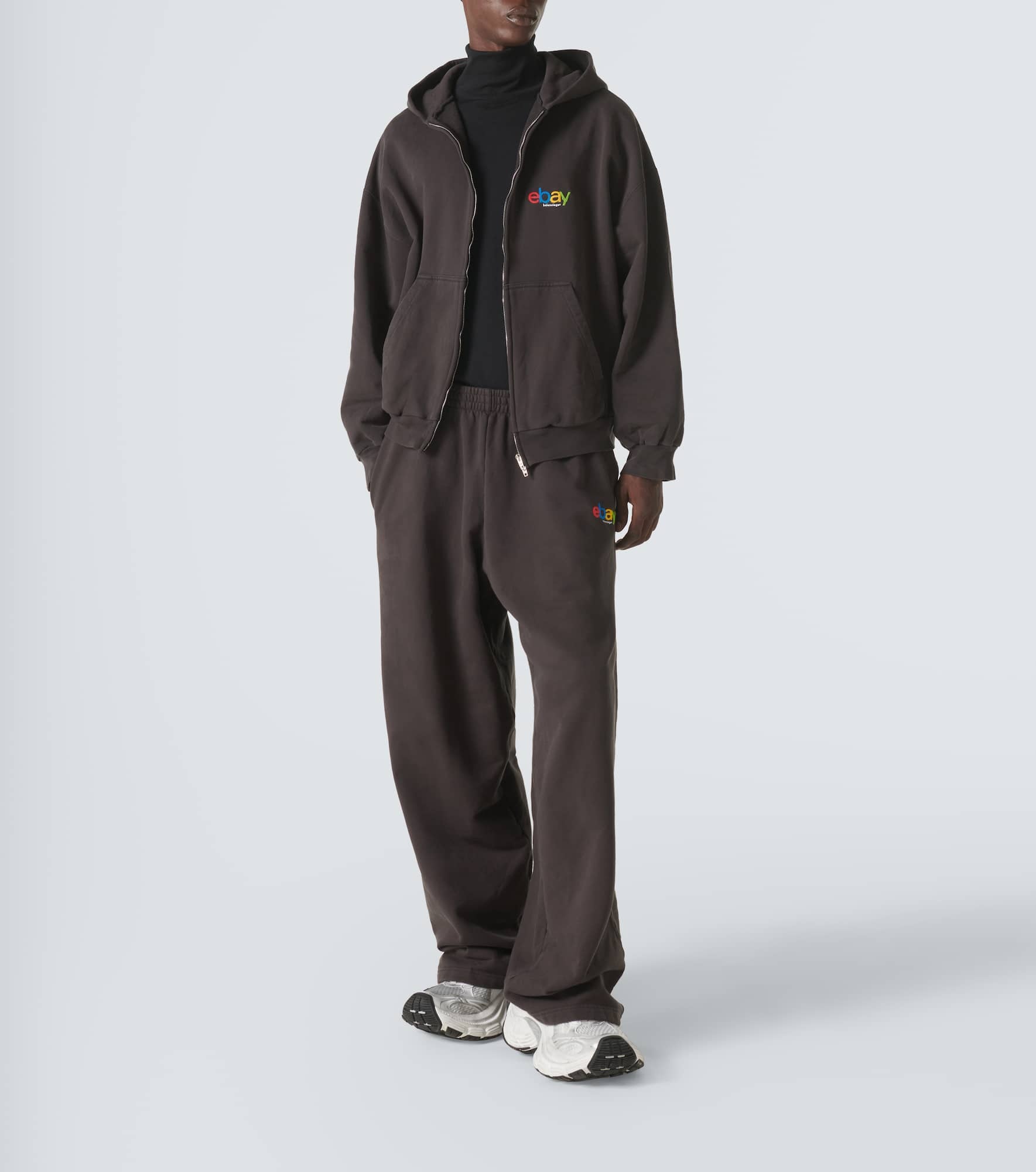 Printed cotton jersey sweatpants - 2