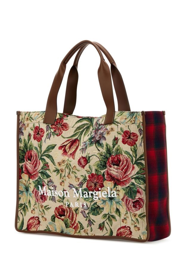 トートバッグ Maison Margiela Embroidered Canvas Shopping Bag Maison Margiela Embroidered canvas shopping bag