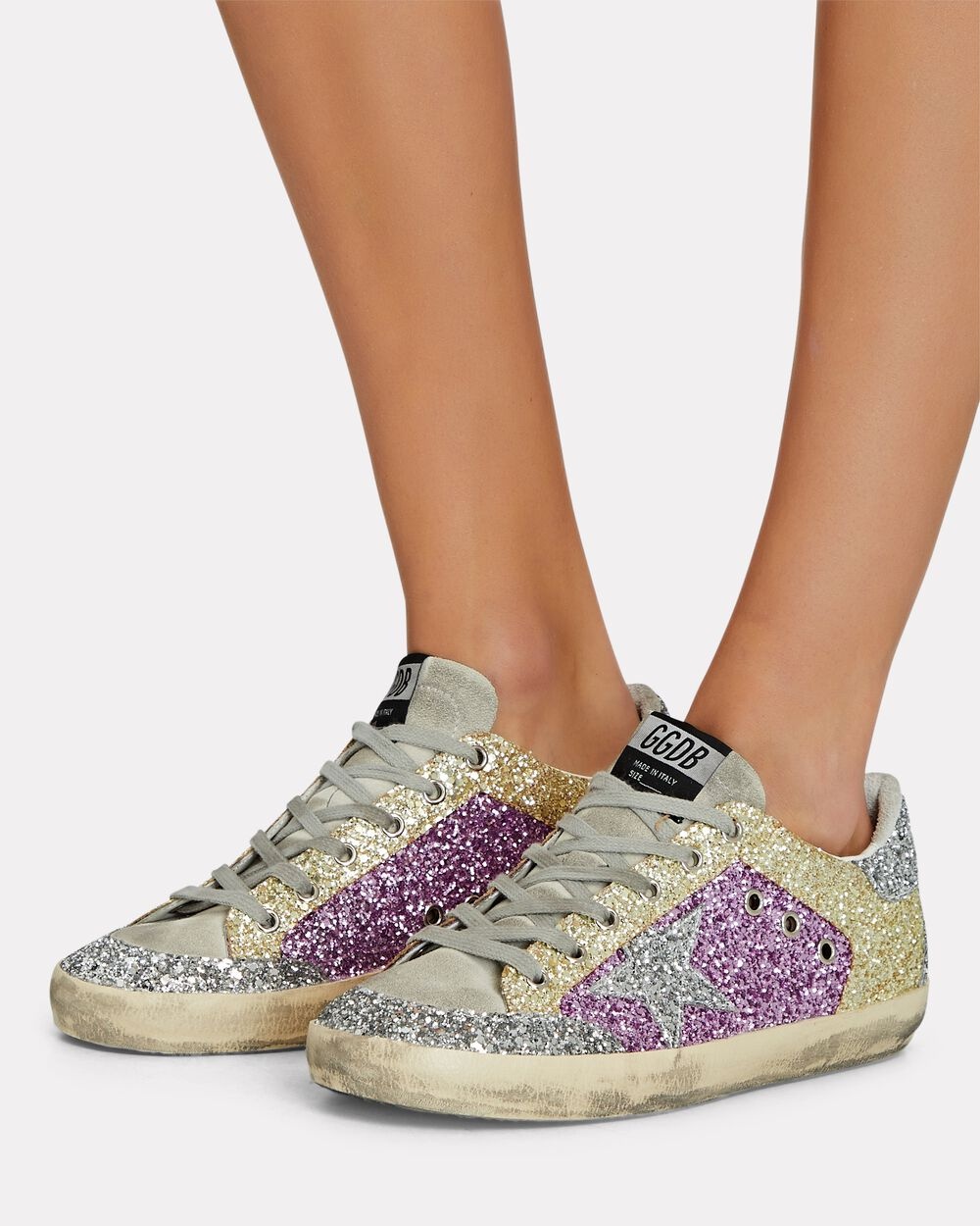 Superstar Glitter Low-Top Sneakers - 2