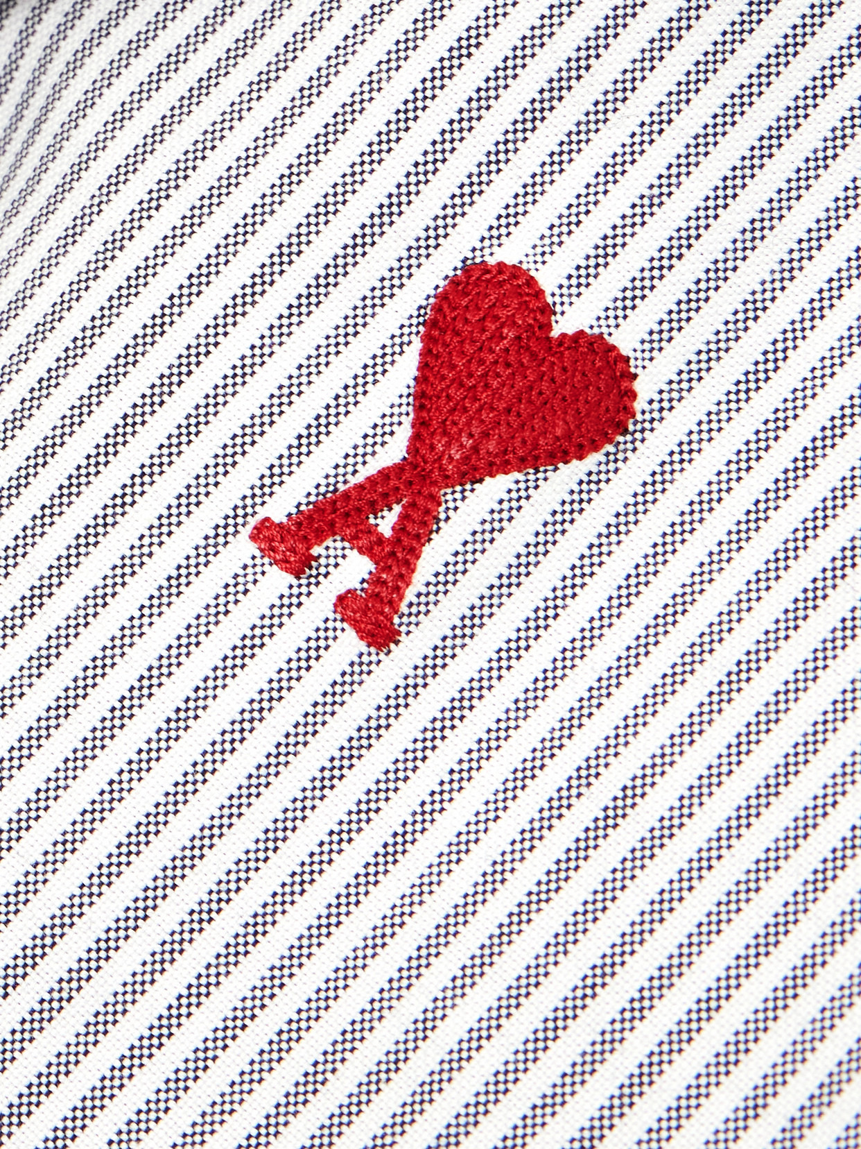 Adc Embroidered Striped Cotton-poplin Shirt - 5