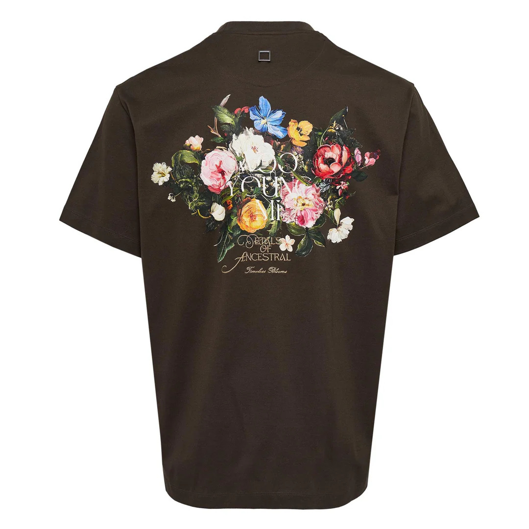 Back Flower Print Tee - 2