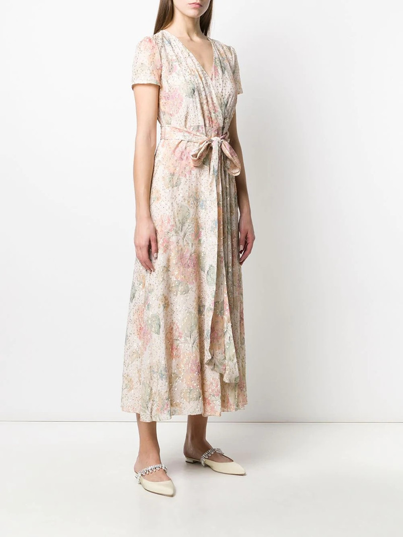 floral metallic long dress 3