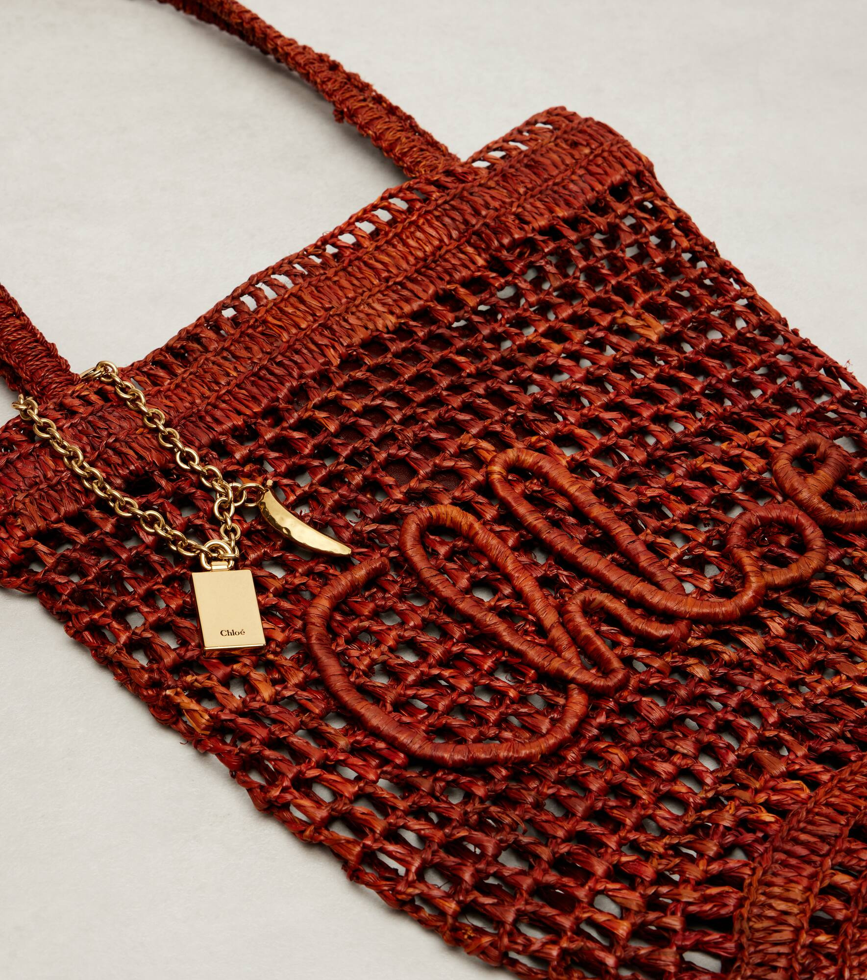 Summer Banana Small raffia tote bag - 6