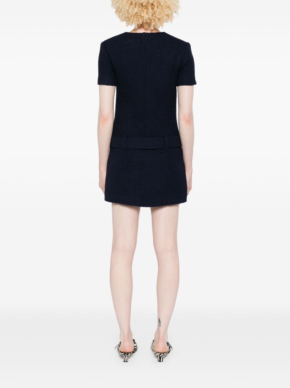 bouclé mini dress - 4