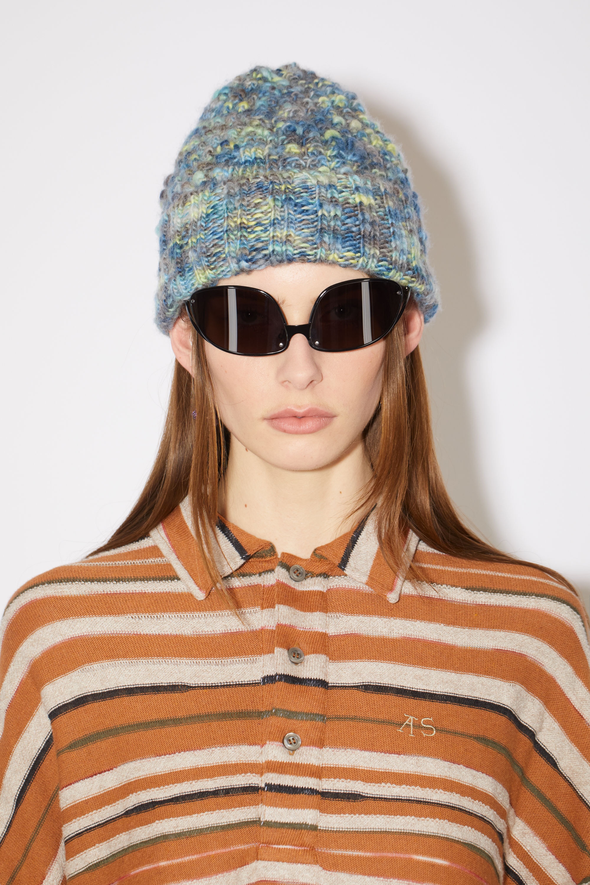 Space dye wool beanie - Blue/multi - 2