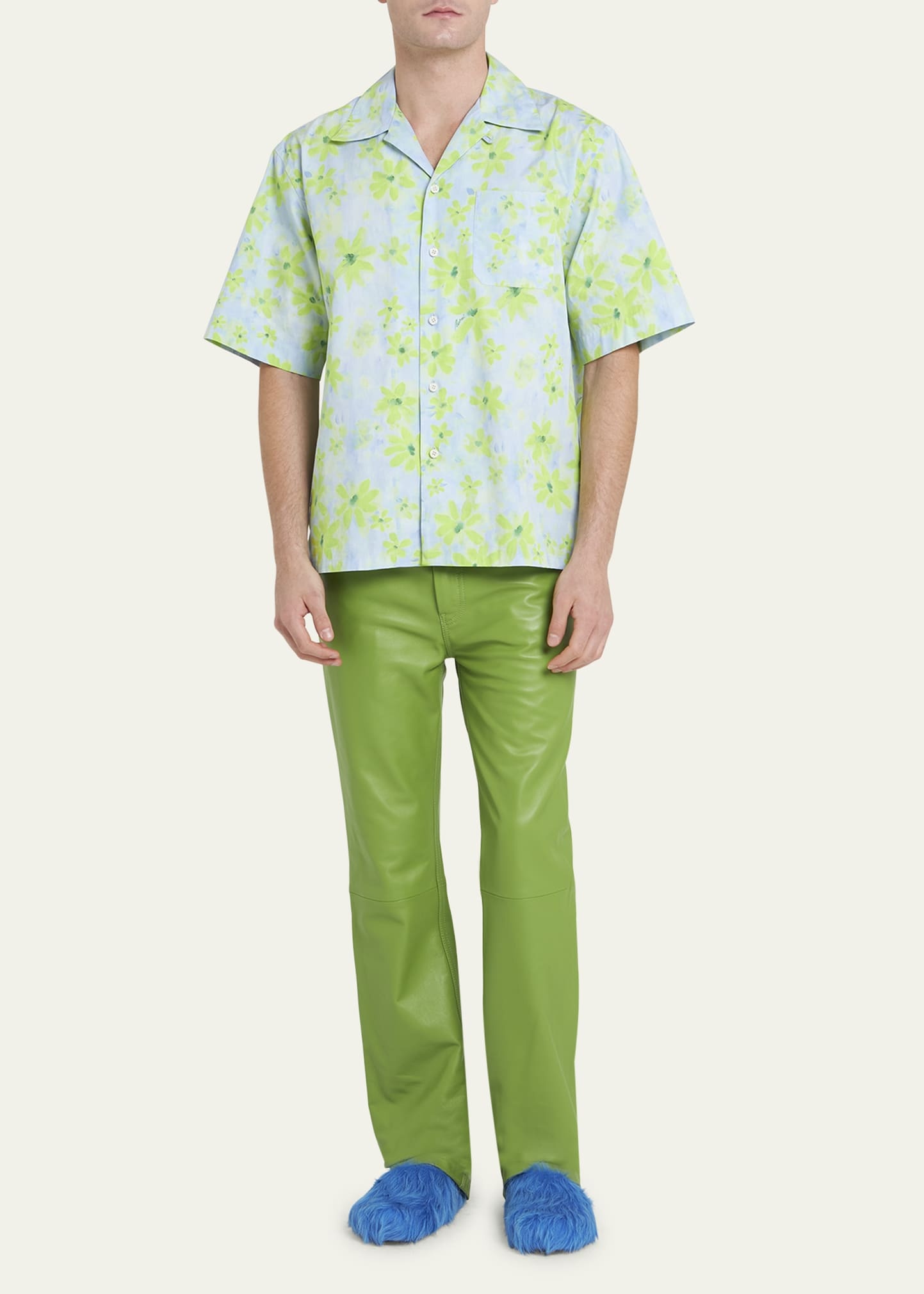 Men's Acid Floral Camp Shirt - 2