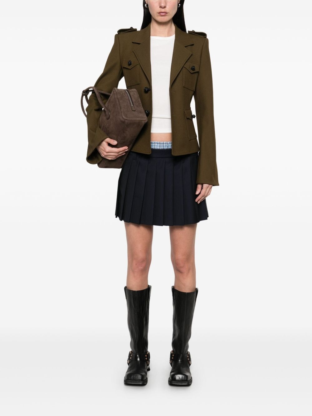 pleated mini skirt - 2
