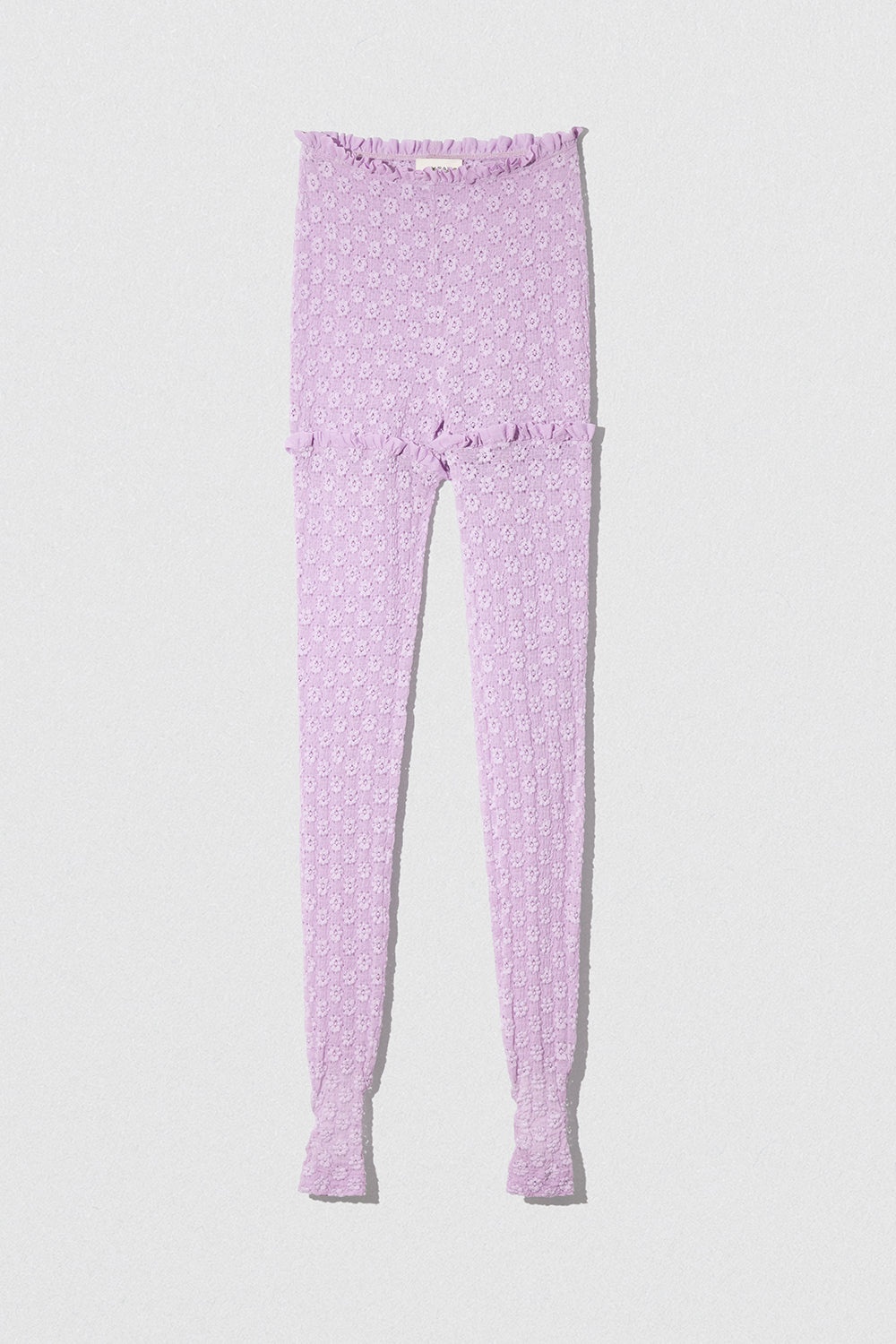 RUBI LEGGINGS LILAC FLORAL LACE - 2