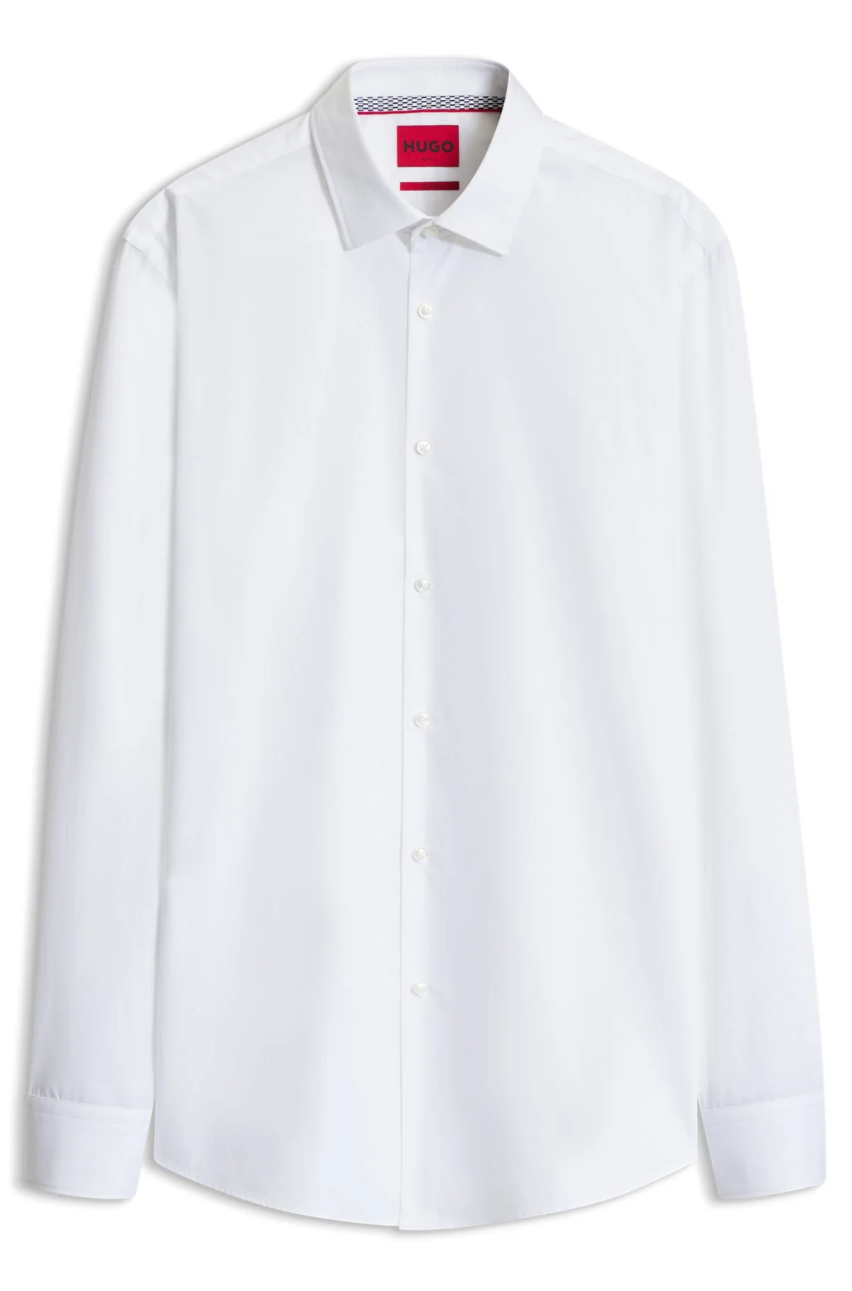 SLIM-FIT SHIRT IN EASY-IRON COTTON POPLIN - 1