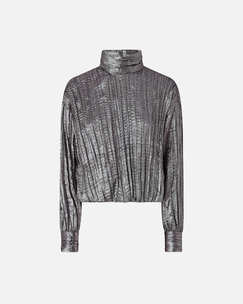 LAMINATED-EFFECT BLOUSE 1