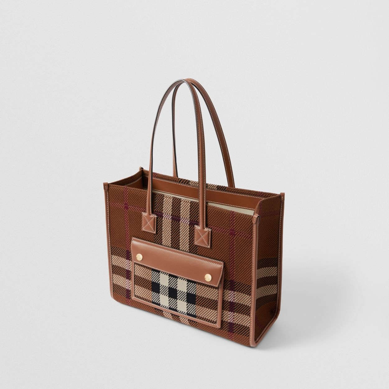 Small Knitted Check Freya Tote - 4